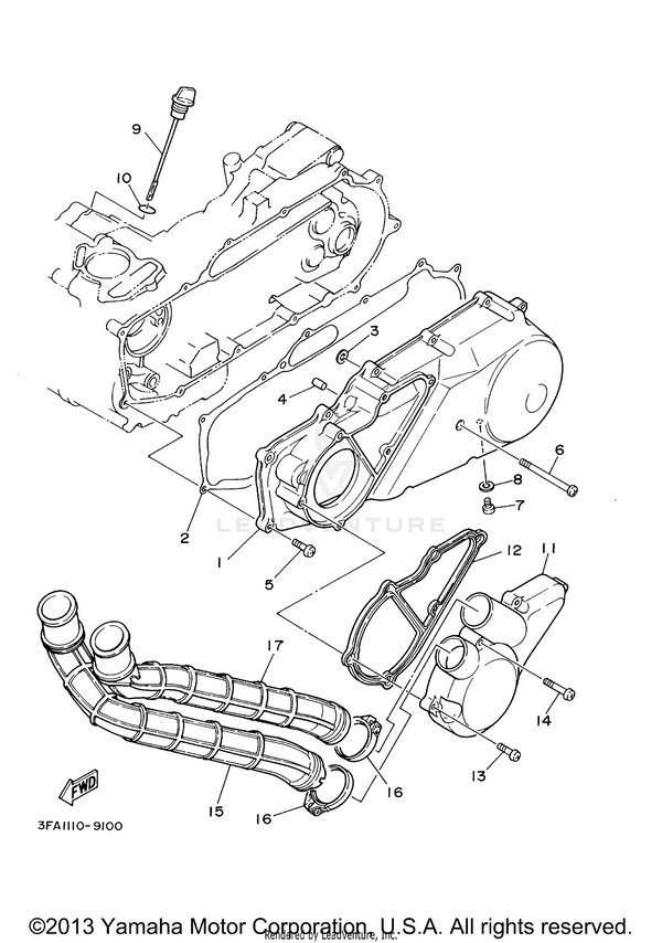 Yamaha parts diagram for 93210-19123-00 - Ref #10