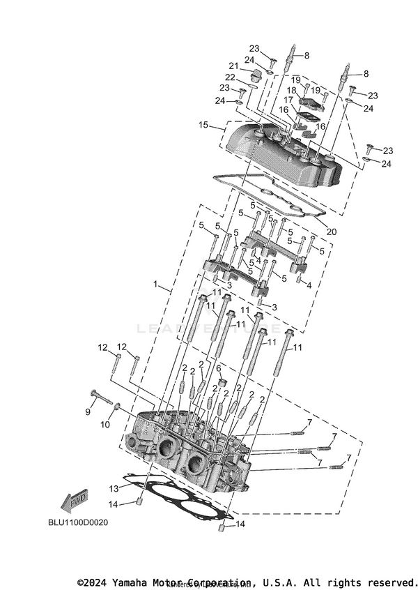 Yamaha parts diagram for LMA-R8GI8-00-00 - Ref #8