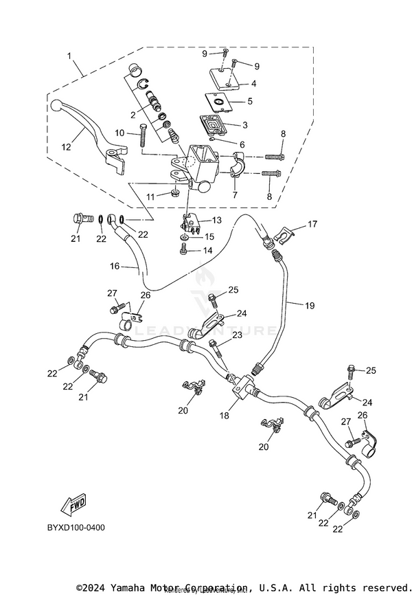 Yamaha parts diagram for 95817-06025-00 - Ref #23