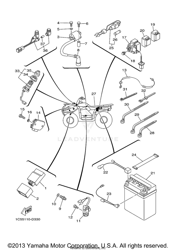 Yamaha parts diagram for 92995-06100-00 - Ref #5