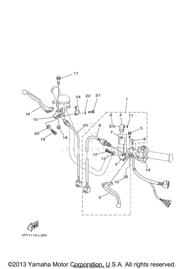 Yamaha parts diagram for 97017-06025-00 - Ref #21