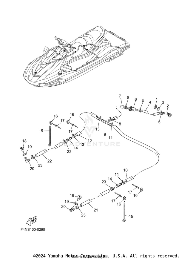Yamaha parts diagram for F3X-U224C-00-00 - Ref #2