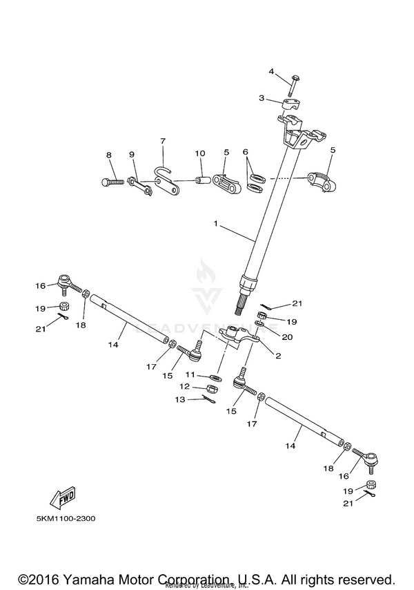 Yamaha parts diagram for 95317-10700-00 - Ref #17
