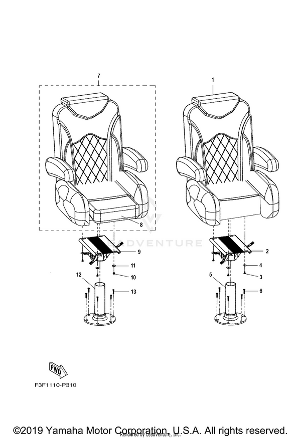 Yamaha parts diagram for F3F-U3711-S0-00 - Ref #7