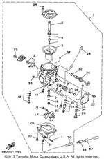 Yamaha parts diagram for 4WU-1490J-00-00
