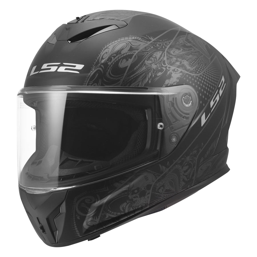 Rapid III Crypt Full Face Motorcycle Helmet Matte Black