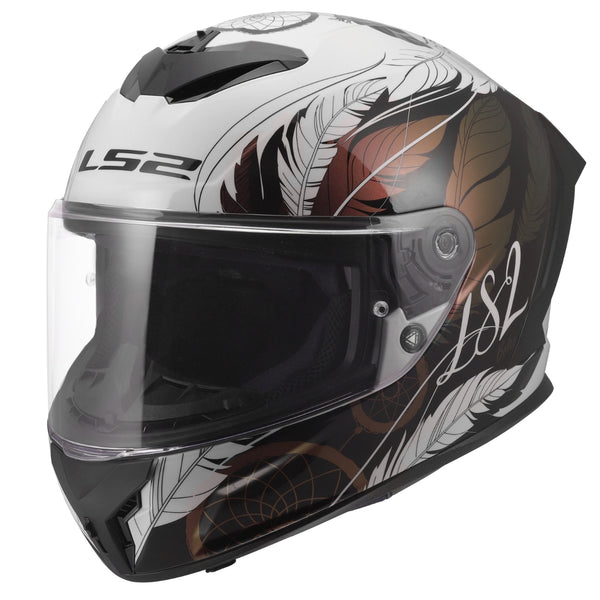 Rapid III Dreamcatcher Full Face Motorcycle Helmet Chameleon White