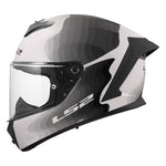 Rapid III Flow Full Face Motorcycle Helmet Gloss White Gray Black