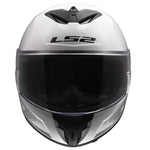 Rapid III Flow Full Face Motorcycle Helmet Gloss White Gray Black