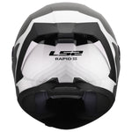 Rapid III Flow Full Face Motorcycle Helmet Gloss White Gray Black