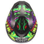 Rapid III Lycant Full Face Motorcycle Helmet Gloss Black Green Purple