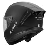 Rapid III Solid Full Face Motorcycle Helmet Matte Black