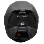 Rapid III Solid Full Face Motorcycle Helmet Matte Black
