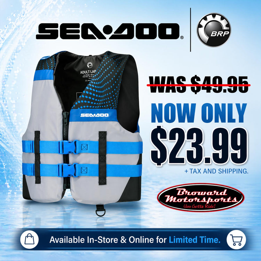 SEADOO UNISEX MOTION PFD - LIFE JACKET - BLUE GREY