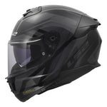 Stream II Fury Full Face Motorcycle Helmet W/  SunShield Gloss Black Gray