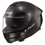 Stream II Solid Full Face Motorcycle Helmet W/ SunShield Gloss Black