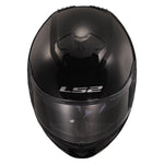 Stream II Solid Full Face Motorcycle Helmet W/ SunShield Gloss Black