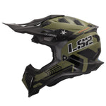 Subverter Evo Battalion Motocross Motorcycle Helmet Gloss Green Black
