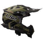 Subverter Evo Battalion Motocross Motorcycle Helmet Gloss Green Black