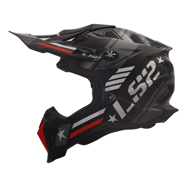 Subverter Evo Trooper Motocross Motorcycle Helmet Gloss Black White