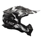 Subverter Evo Vector Motocross Motorcycle Helmet Gloss Black Gray White