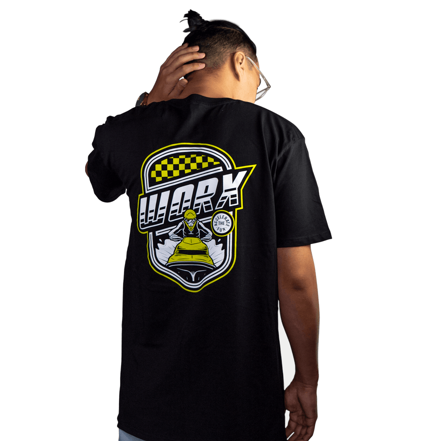Black & Yellow Ski Short Sleeve T-Shirt