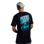 Black/Blue Accelerate Short Sleeve T-Shirt
