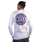 White Red/Blue Long Sleeve T-Shirt
