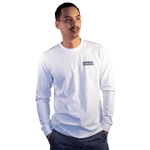 White Red/Blue Long Sleeve T-Shirt