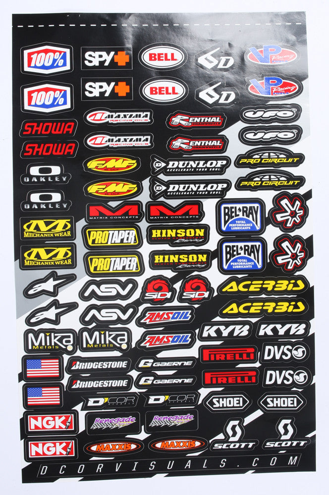 MX LOGOS 2 DECAL SHEET | 40-90-113