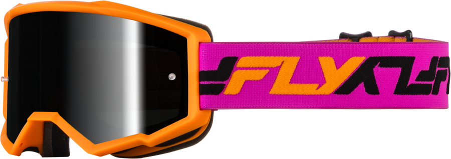 ZONE GOGGLE ORANGE/PINK W/ BLACK MIRROR/SMOKE LENS