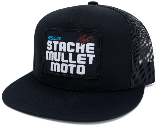 STACHE MULLET MOTO 2FIFTY HAT BLACK | HAT-STACHE-2FIFTY