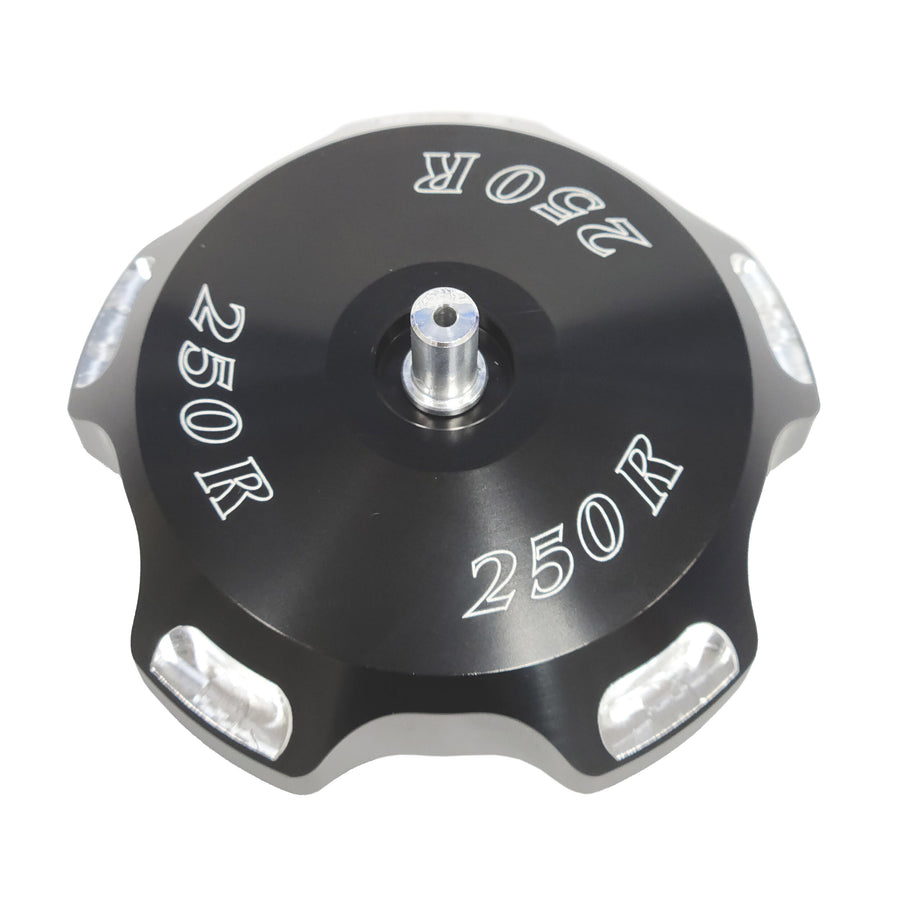 GAS CAP 250R LOGO BLK  86-87