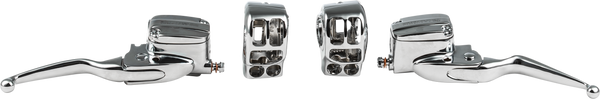 HANDLEBAR CONTROL KIT CHR HYD CLUTCH `14-16 FLH