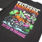 PITTED SS TEE BLACK NEON