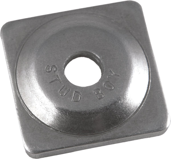 SQUARE BACKER PLATES ALUMINUM 24/PK