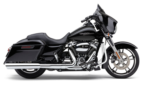 909-TWINS 4" SLIP-ONS CHROME FLH/FLT 17-25