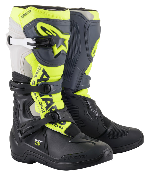 TECH 3 BOOTS BLK/COOL GREY/YLW/FLUO SZ 16 | 2013018-1055-16