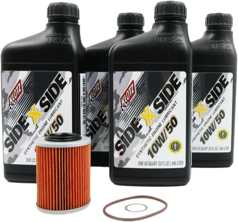 SIDEXSIDE OIL CHANGE KIT 10W50 /W OIL FILTER CAN | KU-105