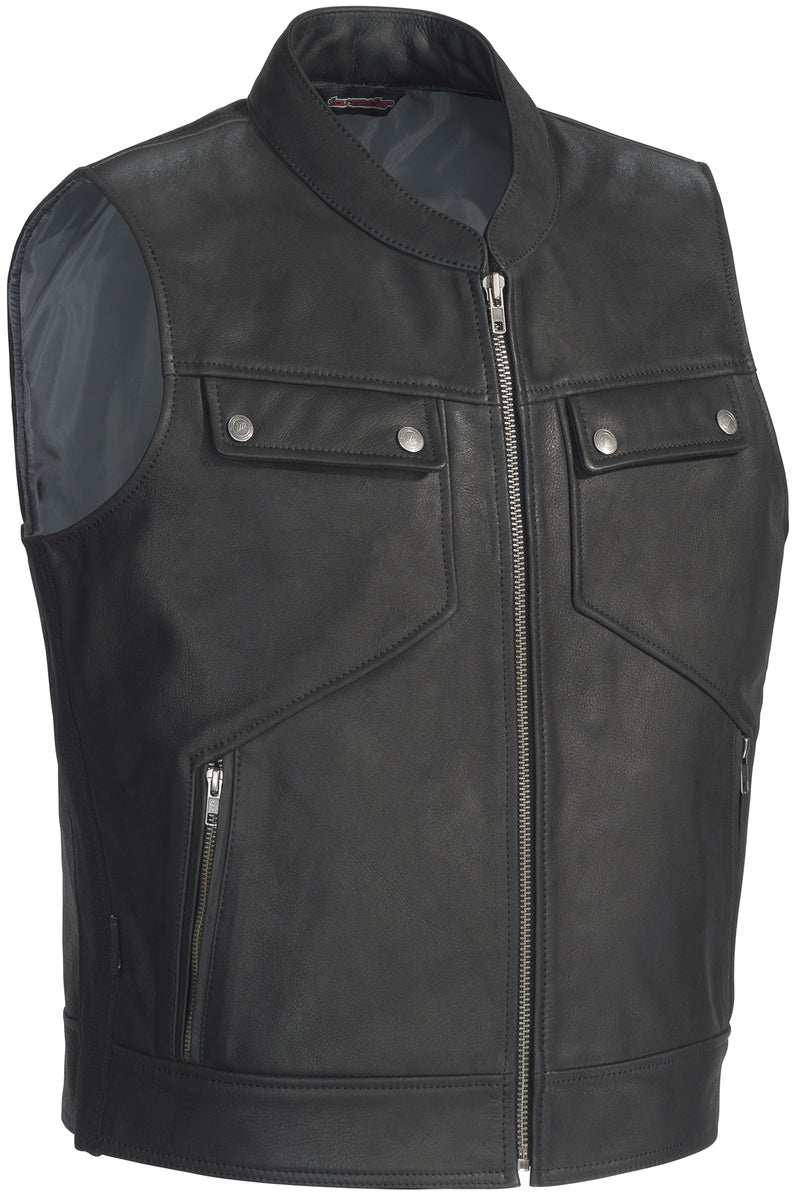 NOMAD LEATHER VEST BLACK