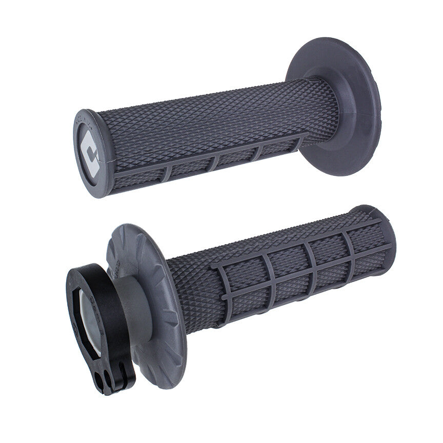 HALF WAFFLE LOCK-ON GRIP GRAPHITE | H36HWH