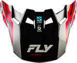 FORMULA S CARBON BYTE VISOR RED CARBON/RED/GREY YL/SM
