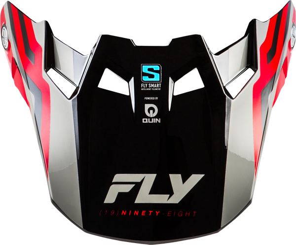 FORMULA S CARBON BYTE VISOR RED CARBON/RED/GREY YL/SM