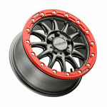 ALPHA BDLK 15X7 5/4.5 (+25MM) GUNMETAL/RED | A14GR-57012+25