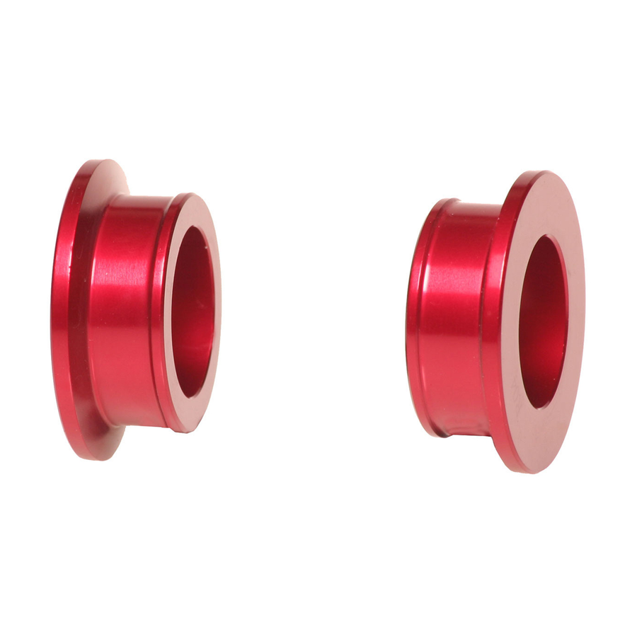 FRONT WHEEL SPACERS RED BETA