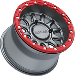 ALPHA WHEEL 4/156 GUNMETAL/RED 15X7 (+10MM) | A14GR-57056+10