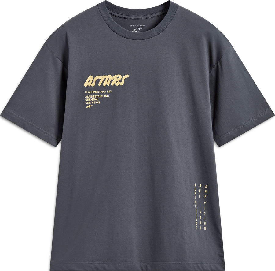 CHALK OVERSIZED SS CSF TEE CHARCOAL