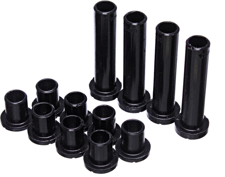 CONTROL ARM BUSHINGS FRONT BLACK POL