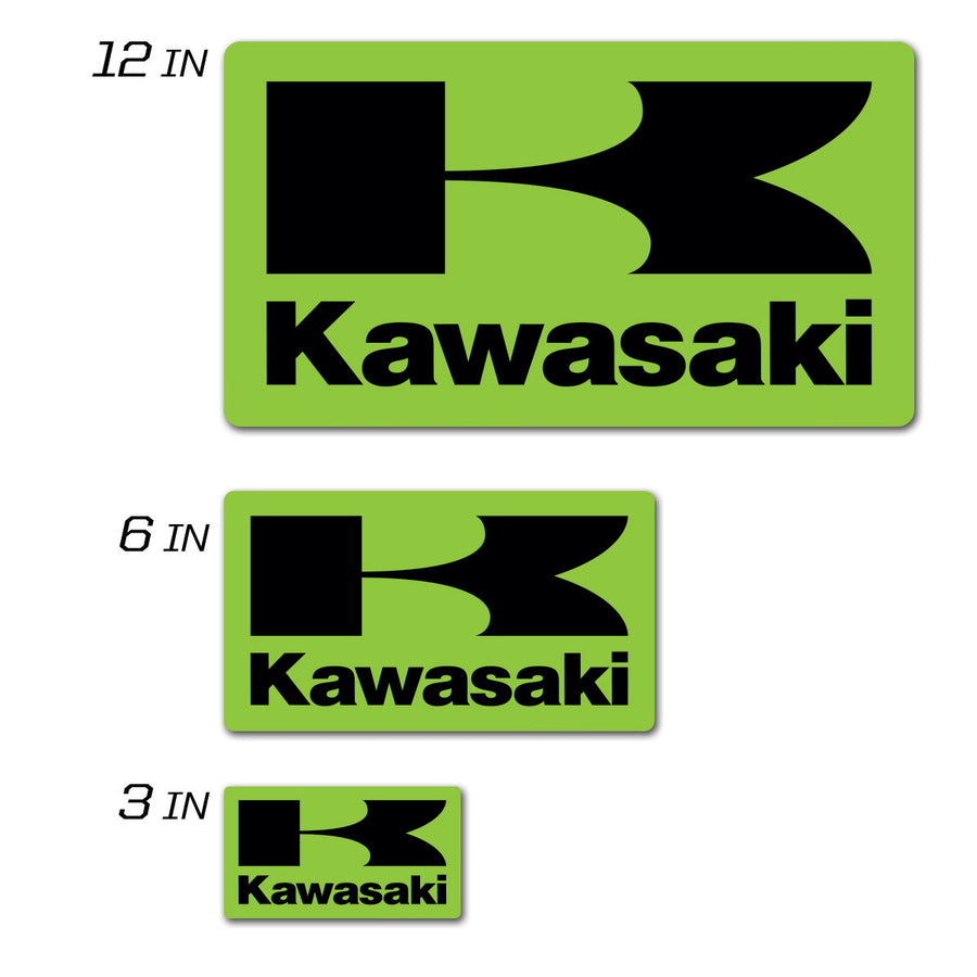 KAWASAKI ICON DECAL 3" SQUARED KAWASAKI ICON DECAL 3" SQUARED | 40-20-108