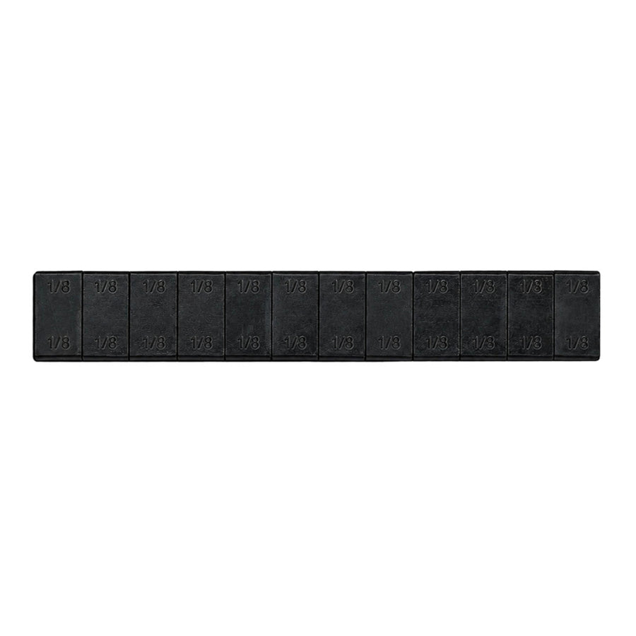 WHEEL WEIGHTS 1/8 OZ BLACK 12 PCS/48 STRIPS/BOX